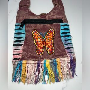 Bohemian Butterfly Cloth Crossbody Bag